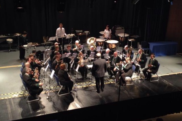 New Forest Brass on stage in Torquay